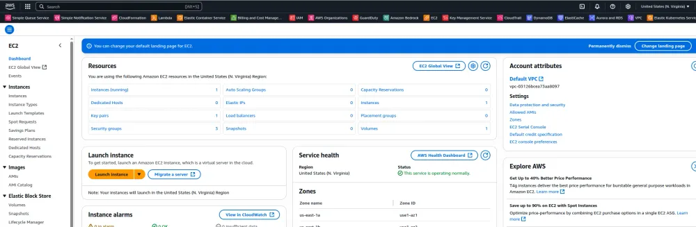 AWS EC2 Infrastructure